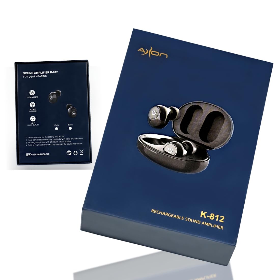 Axon K 812 Rechargeable/ITE Hearing Aid Machine For Both Ear For